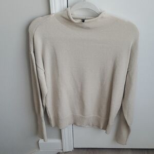 Express Cream Knit Turtleneck